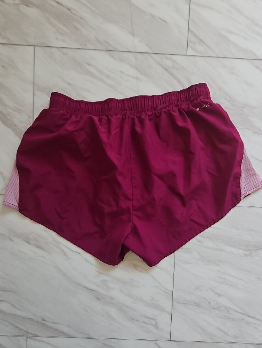 Nike Women's Deep Pink Athletic Running Shorts - Picture 2 of 3